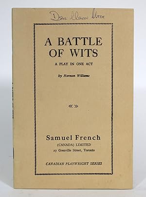 Bild des Verkufers fr A Battle of Wits: A Play in One Act zum Verkauf von Minotavros Books,    ABAC    ILAB