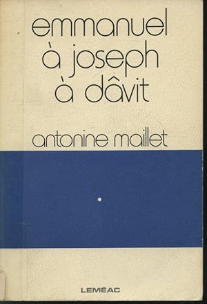 Seller image for Emmanuel  Joseph  Dvit for sale by Librairie Le Nord