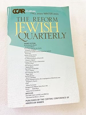 Seller image for The Reform Jewish Quarterly:CCAR Journal Fall 2020/Winter 2021 PB for sale by Miki Store