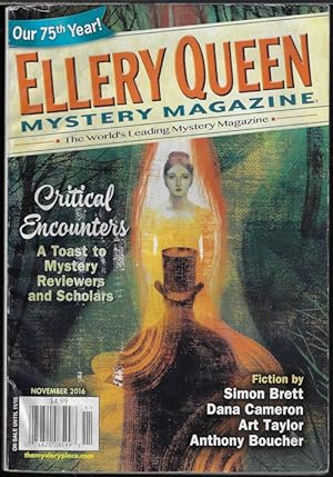 Image du vendeur pour ELLERY QUEEN Mystery Magazine: November, Nov. 2016 mis en vente par Books from the Crypt