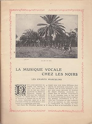 Seller image for La musique vocale chez les noirs. Le jeu du Ngo for sale by PRISCA