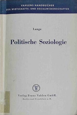 Bild des Verkufers fr Politische Soziologie. Eine Einfhrung. zum Verkauf von books4less (Versandantiquariat Petra Gros GmbH & Co. KG)