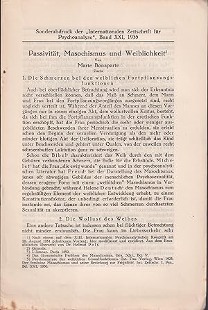 Seller image for Passivitt, Masochismus und Weiblichkeit for sale by PRISCA