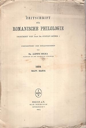 Immagine del venditore per Zeitschrift fr Ramonische Philologie begrndet von Prof. Dr. Gustav Grber. - XLVI. Band venduto da PRISCA