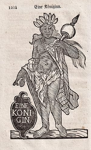 "Eine Königin" - First nations Indianer indians America Amerika Amerique / Tracht costume Trachte...