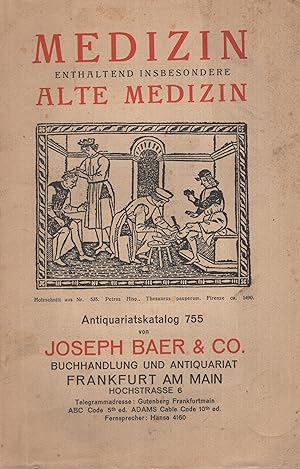 Seller image for Medizin, enthaltend insbesondere alte Medizin . for sale by PRISCA