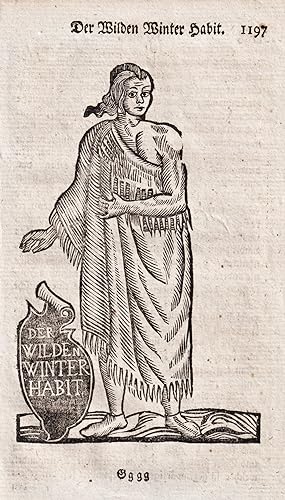 "Der Wilden Winter Habit" - First nations Indianer indians America Amerika Amerique / Tracht cost...