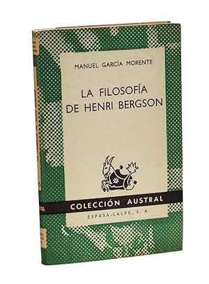 Image du vendeur pour LA FILOSOFA DE HENRI BERGSON mis en vente par Librera Monogatari