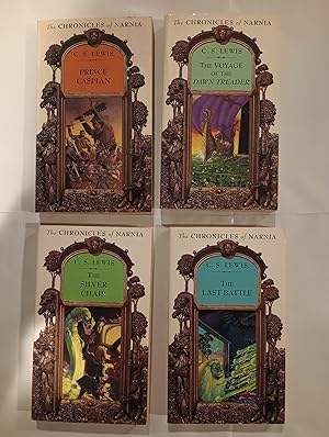 Seller image for Chronicles of Narnia (4 book Matching set (Books 4 - 7)Prince Caspian, The Voyage of the Dawn Treader, The Silver Chair, The Last Battle) for sale by N. Carolina Books