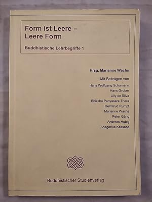 Imagen del vendedor de Form ist Leere - Leere Form - Buddhistische Lehrbegriffe 1. a la venta por KULTur-Antiquariat