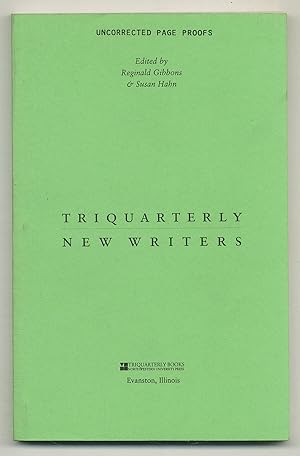 Bild des Verkufers fr Triquarterly New Writers zum Verkauf von Between the Covers-Rare Books, Inc. ABAA