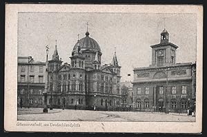 Ansichtskarte Litzmannstadt, Kirche am Deutschlandplatz