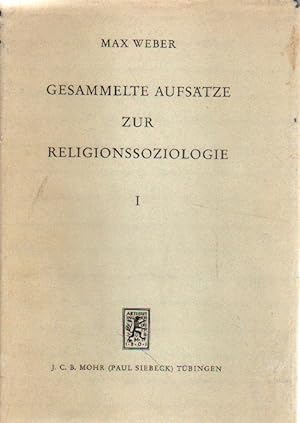 Gesammelte Aufsätze zur Religionssoziologie.