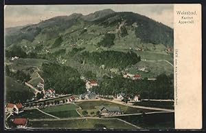 Ansichtskarte Weissbad, Panoramablick aus der Luft