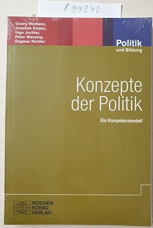 Immagine del venditore per Konzepte der Politik: Ein Kompetenzmodell (Politik und Bildung) : venduto da Versand-Antiquariat Konrad von Agris e.K.