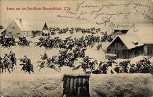 Künstler Ansichtskarte / Postkarte Hoffmann, Neumann, Krieger, Sendlinger Bauernschlacht 1705, Mü...