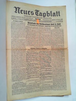 Bild des Verkufers fr Neues Tagblatt. Teplitz - Schnauer Anzeiger. Nr. 119, den 22. Mai 1944. 84. Jahrgang. Amtliche Tageszeitung der NSDAP, Gau Sudetenland. Verkndungsblatt der Behrden im Regierungsbezirk Aussig. zum Verkauf von Antiquariat Ehbrecht - Preis inkl. MwSt.