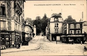 Ansichtskarte / Postkarte Villeneuve Saint Georges Val de Marne, Avenue Barteaux