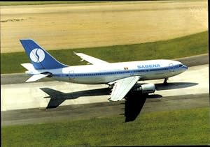 Ansichtskarte / Postkarte Passagierflugzeug Airbus A310-300, Sabena, Belgian World Airlines