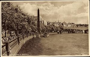 Bild des Verkufers fr Ansichtskarte / Postkarte London City England, Kleopatras Nadel zum Verkauf von akpool GmbH