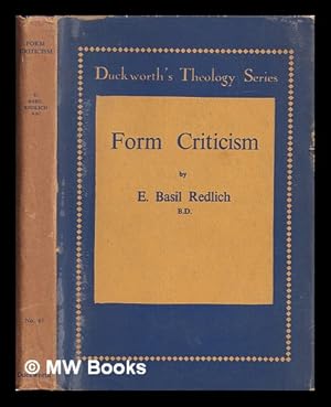 Seller image for Form criticism : its value and limitations / E. Basil Redlich for sale by MW Books