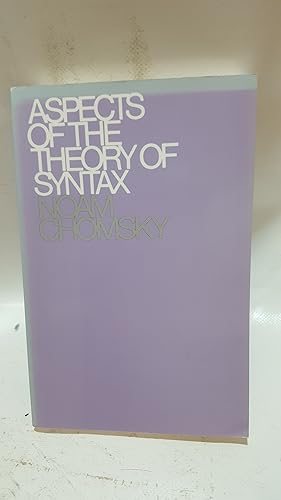 Bild des Verkufers fr Aspects of the Theory of Syntax zum Verkauf von Cambridge Rare Books