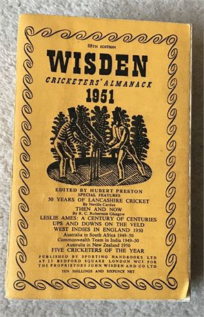1951 Wisden Softback