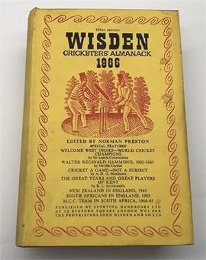 1966 Original Hardback Wisden with Dust Jacket