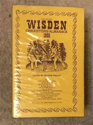 1991 Wisden - Hardback & Dust Jacket - Ex Library