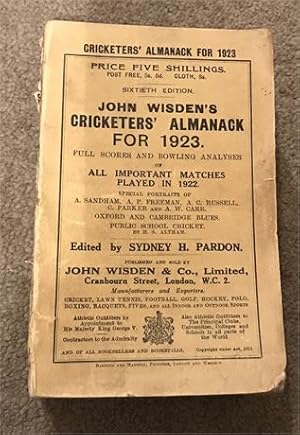 1923 Original Paperback Wisden