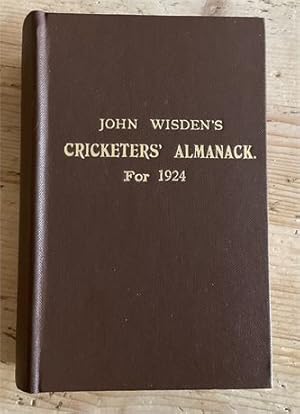 1924 Wisden Rebound with Original Covers.