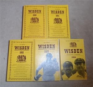 2000 - 2004 Wisdens, Linen Set (Set of 5)--9/10s