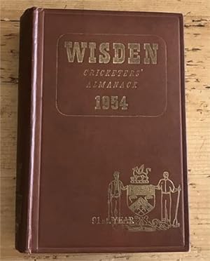1954 Wisden, Hardback - Ex Library.