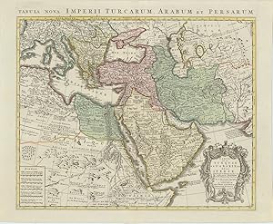 Tabula Nova Imperii Turcarum, Arabum Et Persarum. Carte de la Turquie de l'Arabie et de la Perse....