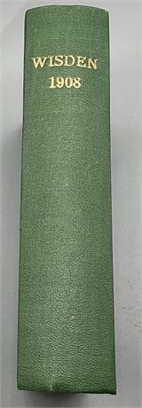 1908 Wisden Rebound to the title page