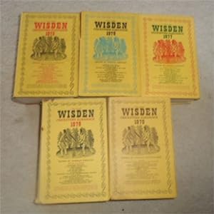 1975 - 1979 Wisdens, HBs & DJs (Set of 5)-- 5/10s