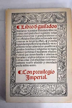 Imagen del vendedor de Libro de guisados, manjares y potajes, intitulado Libro de cozina a la venta por Alcan Libros