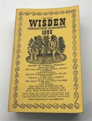 1966 Linen Cloth Wisden (Softback) - Very Good Condition