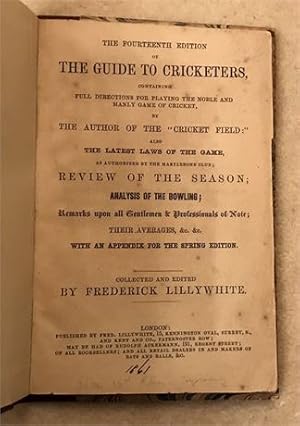 Guide : Lillywhite Guide for 1861,14th Edition (Smith 15/24)