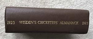 1923 Wisden Rebind with Rear Cover