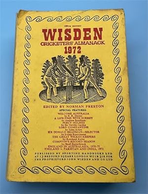 1972 Wisden Hardback & DJ , Poor