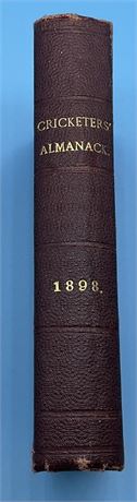 1898 Wisden Rebind without Covers