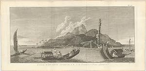 Bild des Verkufers fr (Tahiti). L'isle d'Otahiti restant au S.E.  la distance d'une Lieu. zum Verkauf von Robert Frew Ltd. ABA ILAB