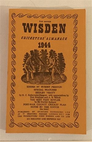 1944 Wisden Facsimile Linen