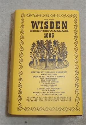 1965 Wisden Hardback, Facsimile DJ good but exlib