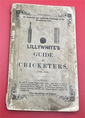 Guide : Lillywhite Guide for 1852, PB , 5th Edn (Smith 5/24)