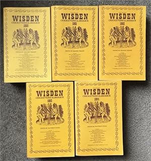 1990 - 1994 Wisdens, Linen Set (Set of 5) - - VG