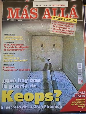 MAS ALLA DE LA CIENCIA Nº 165/11/2002. ¿Qué HAY TRAS LA PUERTA DE KEOPS? EL SECRETO DE LA GRAN PI...