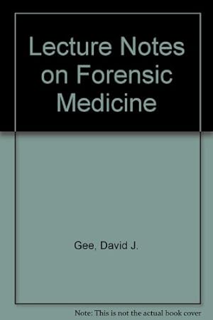 Seller image for Lecture Notes on Forensic Medicine for sale by WeBuyBooks