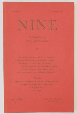 Image du vendeur pour Nine: A Magazine of Poetry and Criticism, Number 5, Summer 1950 mis en vente par PsychoBabel & Skoob Books